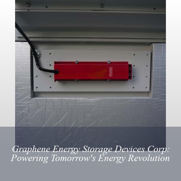 Graphene Energy Storage Devices Corp: Powering Tomorrow's Energy Revolution